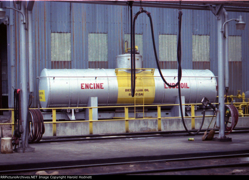 Old tank car, repurposed as Engine Lube Oil storage in Glenwood Yard